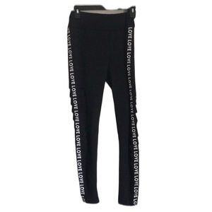 Fit republic leggings side slits LOVE lettering